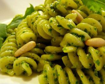 Fusilli pesto zucchine