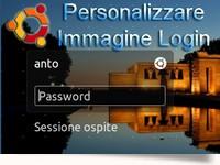 Ubuntu personalizzare l'immagine Log-in