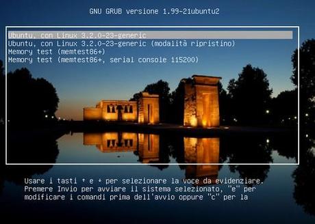 Splah di Grub personalizzato in Ubuntu