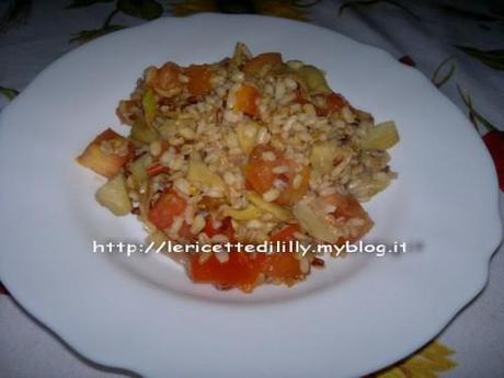 orzo,riso,integrale,farro,grano,carciofi,pomodoro