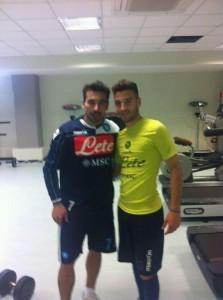 FOTO-Roberto Insigne insieme al Pocho Lavezzi!