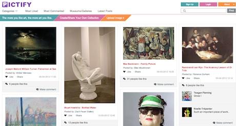 Pictify - il Pinterest dell'arte?