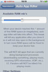 TweakCydia: Auto App Killer il tweak che chiude automaticamente le app quando occupiamo troppa RAM