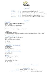 LABORATORIO MUSICALE & MASTERCLASS DI CHITARRA Fornesighe (BL) Florindo Baldissera e Elena Càsoli