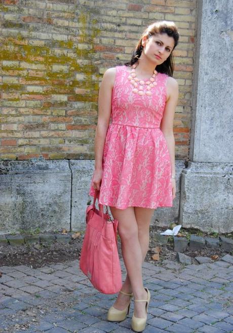 Pink Lace Conscious Dress