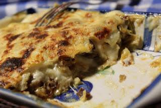 Pasticcio carciofi e melanzane con besciamella al.....