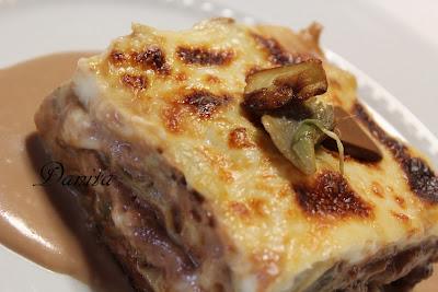 Pasticcio carciofi e melanzane con besciamella al.....