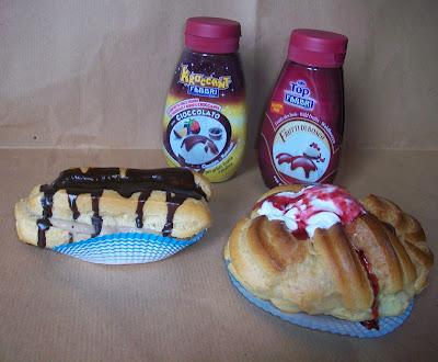 Eclairs con Crema Diplomatica al Cioccolato