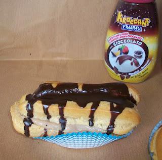 Eclairs con Crema Diplomatica al Cioccolato