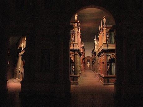 the edge of reality at the Teatro Olimpico in Vicenza