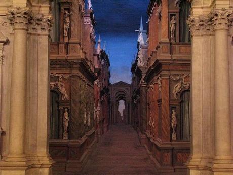 the edge of reality at the Teatro Olimpico in Vicenza