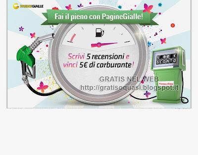 Gratis Buono carburante 5€ Benzina o Gasolio Total ERG in Omaggio da Pagine Gialle