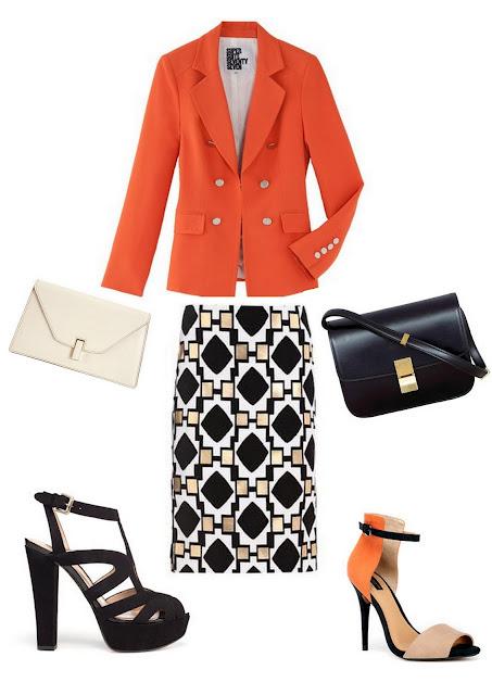 Orange blazer