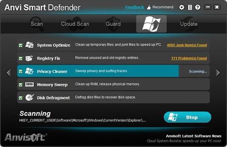 Optimize Anvi Smart Defender, un potente Anti Malware per Windows