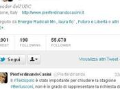 Casini ‘scarica’ Terzo polo twitter mentre sondaggi danno Grillo 15%!