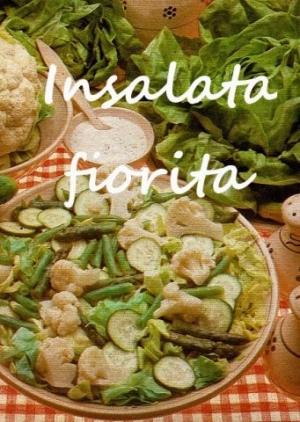 insalata,cetrioli,fagiolini,rescione,centro tavola,fiori