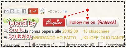 Come inserire i bottoni di Pinterest e Pinspire in fondo ai post, tutorial