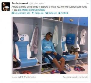 FOTO-Lavezzi si diverte su Twitter con Zuniga!