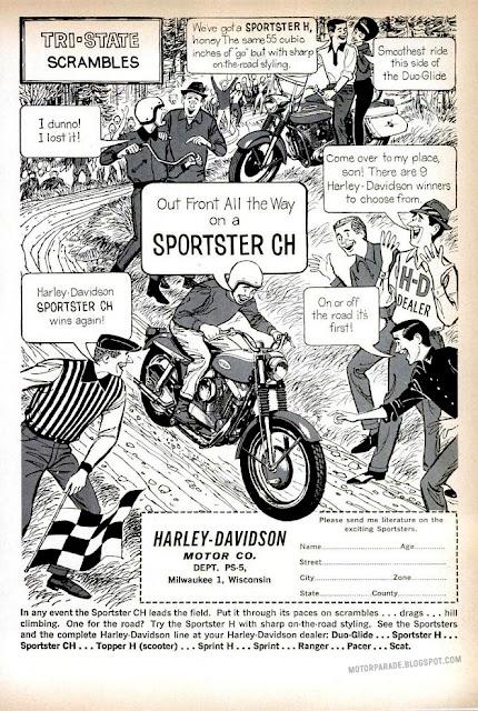 Vintage Brochures: Harley Davidson Sportster CH 1962 (Usa)