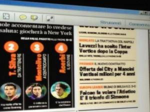 FOTO – ECCO LA PRIMA PAGINA DELLA GAZZETTA DELLO SPORT – LAVEZZI HA SCELTO L’INTER DOPO LA COPPA…