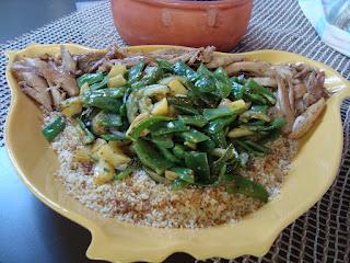 Cous cous con verdure e pollo.