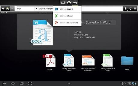  CloudOn: Crea ed Edita sui Tablet File della Suite Microsoft Office [App Android]