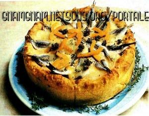 Torta di acciughe con verdura