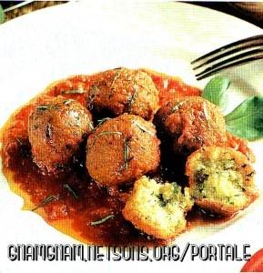 Polpette di merluzzo in salsa