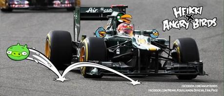 Gli Auguri degli Angry Birds a Kovalainen per il GP di Barcellona