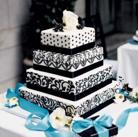 Black and White Wedding Cakes