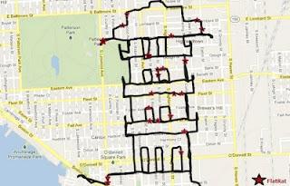 GPS drawing on bike _ michael wallace