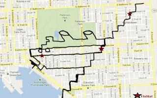 GPS drawing on bike _ michael wallace