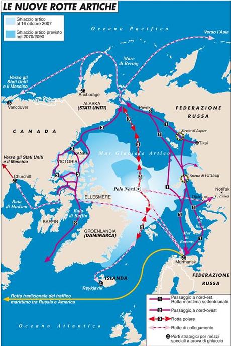 RUSSIA: Avviata la spartizione militare dell’Artico. La guerra fredda fra i ghiacci e gli interessi cinesi