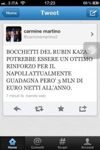 FOTO-Martino su Twitter: “Bocchetti potrebbe essere un ottimo rinforzo per il Napoli, però…”