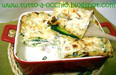 WHB #333 - Lasagne con zucchine, cipolla e pancetta