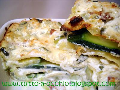 WHB #333 - Lasagne con zucchine, cipolla e pancetta