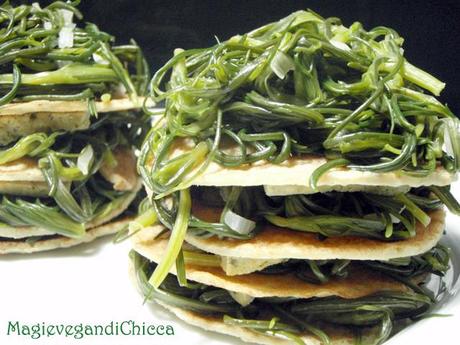 Agritorrette (crepes con agretti)