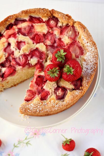 Una torta alle fragole...per una colazione speciale!