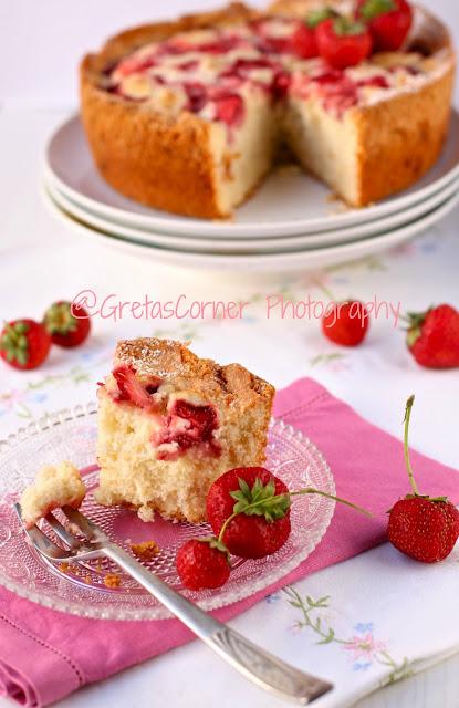 Una torta alle fragole...per una colazione speciale!