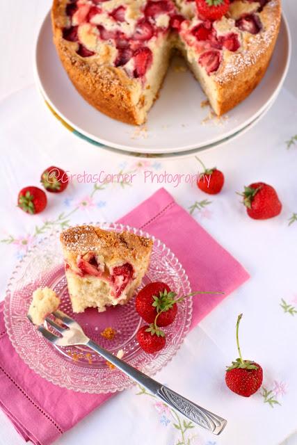 Una torta alle fragole...per una colazione speciale!