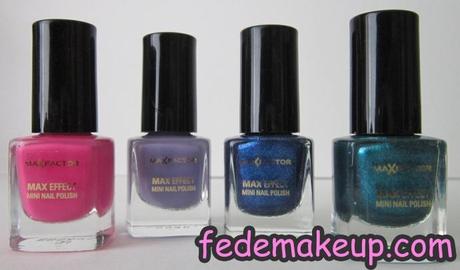 Review  Max Factor Glossfinity e Max Effect Mini Nail Polish