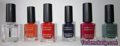 Review  Max Factor Glossfinity e Max Effect Mini Nail Polish