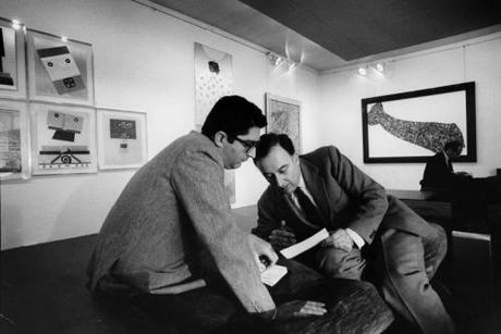 Giorgio Marconi per Enrico Baj, La Cravatta di Jackson Pollock, Studio Marconi, February 1969, photograph Ugo Mulas