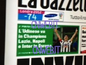 FOTO – ECCO LA PRIMA PAGINA DELLA GAZZETTA DELLO SPORT