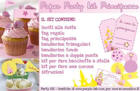Paper Party kit Principesse