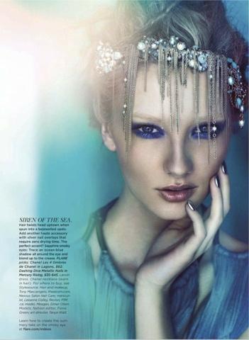 into the deep: meagan callen by chris nicholls for flare june 2012
