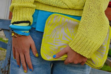 Yellow and Turquoise