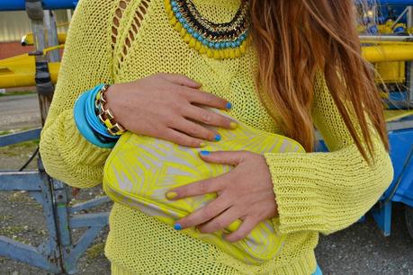 Yellow and Turquoise