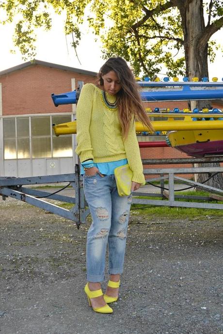 Yellow and Turquoise