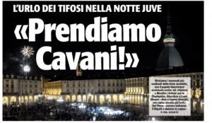 FOTO – I tifosi Juventini chiedono l’acquisto di Cavani !